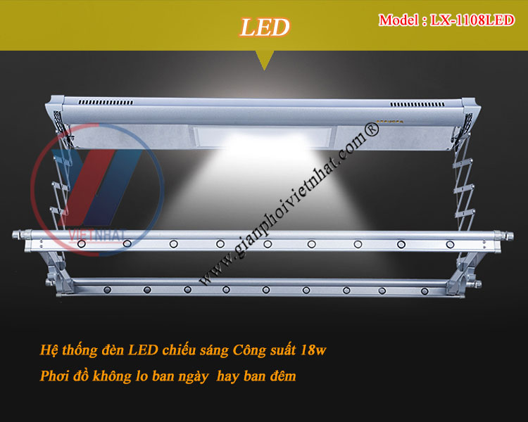 Đèn LED giàn phơi điện tử