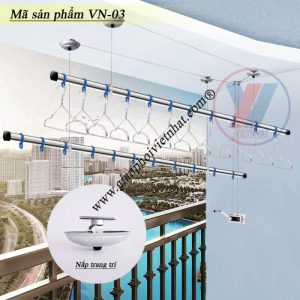 Giàn phơi thông minh inox