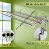Giàn phơi xếp ngang giá rẻ gắn tường thông minh