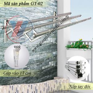 Giàn phơi thông minh gắn tường xếp tường giá rẻ