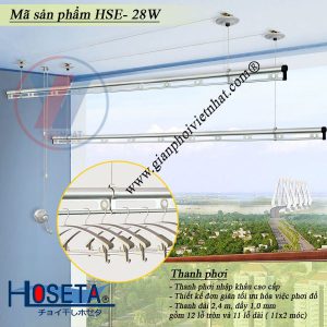 Giàn phơi đồ Hoseta HSE 28W