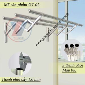 Giàn phơi gắn tường GT-02