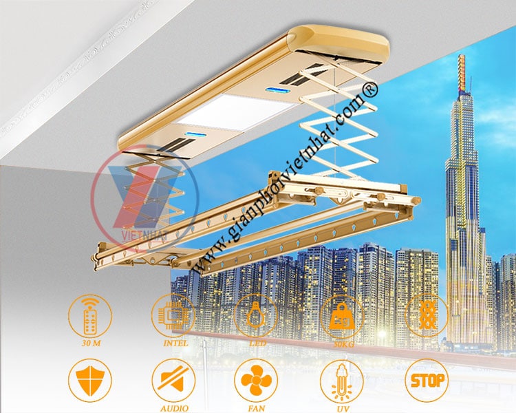 Giàn phơi thông minh Việt Nhật