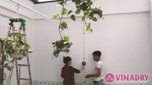 Cách-biến-giàn-phơi-thông-minh-Vinadry-thành-giàn-treo-cây-cảnh